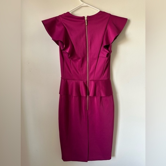 Ted Baker London Alair Ruffle  Peplum Bodycon Dress - Picture 3 of 4
